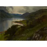 Joseph Farquharson, HIGHLAND LANDSCAPE WITH LOCH