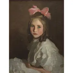 Harrington Mann, PORTRAIT STUDY, oil on canvas