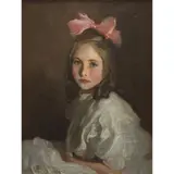 Harrington Mann, PORTRAIT STUDY, oil on canvas