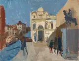 George Haig, 2nd Earl Haig, SCUOLA GRANDE DI SAN MARCO, VENICE, 1980, oil on canvas
