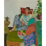 Alberto Morrocco, ODALISQUE - PORTRAIT OF VERA