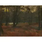 George Heming Mason, JACK POND, NEAR ESHER, oil on board