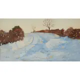 Robert Burns, A COUNTRY PATH IN WINTER, watercolour