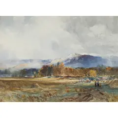 John Blair, THE HARVEST, watercolour