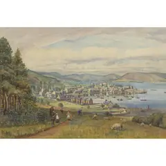Patrick Downie, DUNOON, 1934, watercolour