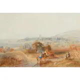 Robert Carrick, VIEW OF DUNOON ON THE CLYDE, watercolour and pencil