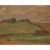 Henry Lamb, MAY, LAMBOURN WOODLANDS, 1926, oil on board