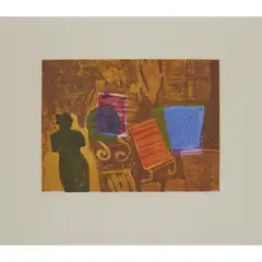 VENUS AND JARDINIERE by Barbara Rae, Etching, 2/15, sold Jul 2022