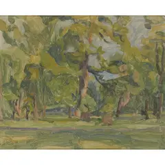 KEW GARDENS by Francis Hoyland, Oil on board, sold Jul 2022