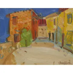 BARGEMON by Glen Scouller, oil on board, sold Jul 2022
