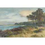 James Kinnear, THE HOUND POINT, DALMENY SHORE, watercolour and body colour