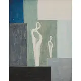 Denis Mitchell, Sculpture Designs on Blue, 1951, mixed media on board