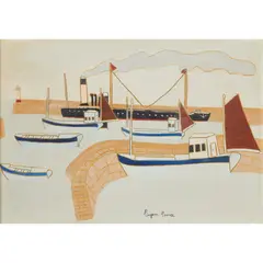 Bryan Pearce, Newlyn, 1958, oil on board
