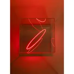 Thin Line, 2017 by Ai Weiwei, acrylic display case with a PMMA mirror as backdrop, sold Apr 2023