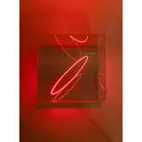 Ai Weiwei, Thin Line, 2017, acrylic display case with a PMMA mirror as backdrop