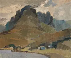 Denis Peploe, LOCH KISHORN, oil on canvas
