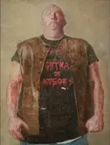 Stephen Goddard, ERIC, Oil and mixed media on board
