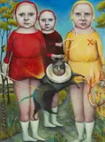 Heather Nevay, A FORK IN THE ROAD, 2000, acrylic on board