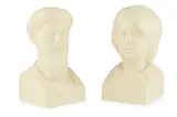 Kenny Hunter, WHAT IS HISTORY? (OSAMA BIN LADEN & MONICA LEWINSKY), 1998, cast resin