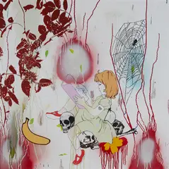 Dan Baldwin, DEAD INNOCENT, 2008, mixed media on canvas