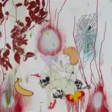 Dan Baldwin, DEAD INNOCENT, 2008, mixed media on canvas