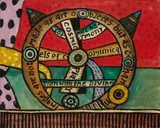 Alan Davie, OPUS G. 2337: MEDITATIONS ON A BABYLONIAN WORLD MAP NO. 3, 1998