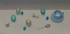 Alison Dunlop, A FEW MORE GOOD EGGS, oil on canvas