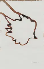 Gary Hume, LONDON PLANE LEAVES, Indian ink on paper