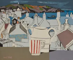 Jack Firth, HOMAGE TO BEN, oil on canvas