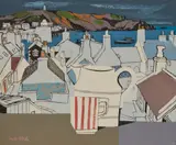 Jack Firth, HOMAGE TO BEN, oil on canvas