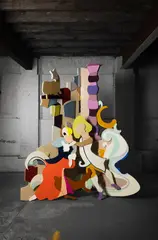 Rachel Feinstein, YESTERDAY, 2000, Wood & enamel