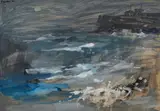 James D. Robertson, NIGHT SEA, 1964, gouache