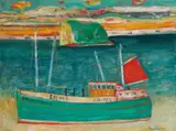 John Bellany, THE BASS ROCK, oil on canvas