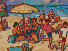 Joan Gillespie, IN THE SHADE, oil on board