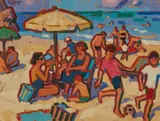 Joan Gillespie, IN THE SHADE, oil on board