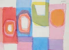 James Hull, ABSTRACT, 1987, watercolour