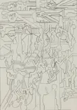 Eduardo Paolozzi, UNTITLED SKETCHBOOK DESIGN, Pencil