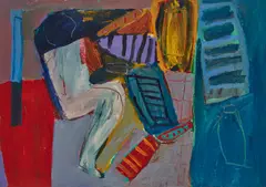 Fraser Taylor, OBJECTS OF ATTENTION, 1991, oil on paper