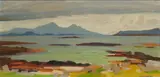 John Cunningham, RHUM, EIGG, MUCK AND SKYE FROM GRIGADALE BAY, ARDNAMURCHAN, 1979
