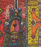 Alan Davie, OPUS O. 1979 POETAS MEMOIR, 2008, oil on board