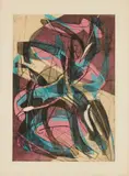 Stanley William Hayter, WARRIORS, 1953, Color engraving, soft-ground etching and scorper, 165/200