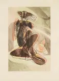 Stanley William Hayter, LE COUPLE, 1952, Color engraving, soft-ground etching and scorper, 2/2