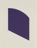 Ellsworth Kelly, PURPLE, FROM THE FOURTH CURVE SERIES