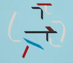 Toby Paterson, ST IVES AXONOMETRIC BLUE, 2006, Screenprint, A/P