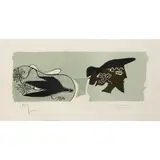 Georges Braque, CINQ POÉSIES EN HOMMAGE Á GEORGES BRAQUE - 1958 (VALLIER 131), Lithograph on japon nacré paper , XVI/XXV, aside from the regular edition of 106