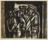 Merlyn Evans, THE MINERS, Etching and aquatint, 9/25