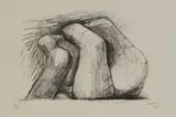 Henry Moore, TWO FORMS, 1967, Lithograph, 61/65