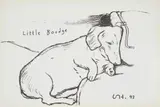 David Hockney, LITTLE BOODGE, 1993, Off-set lithograph, published by 1853 Gallery, Salts Mill, Saltaire, Yorkshire