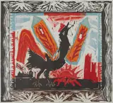 Michael Rothenstein, BUTTERFLY BIRD, Woodcut, 2/5