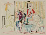 LA COMEDIE HUMAINE, I.II.54 1 by Pablo Picasso, Colour lithograph, sold Aug 2022